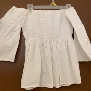 HOLLISTER White Off the Shoulder